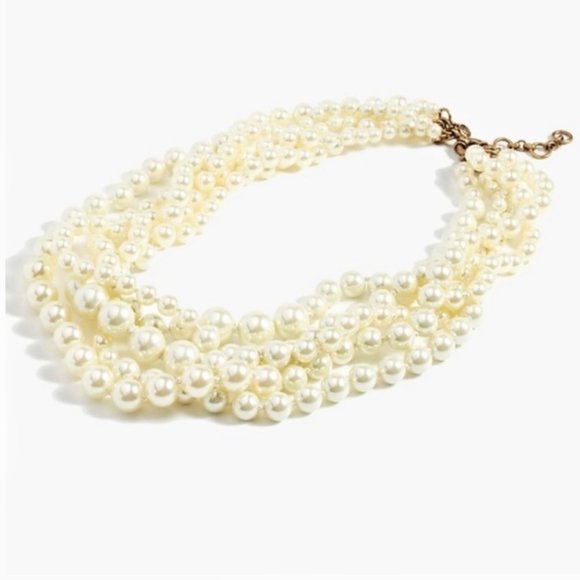 J Crew pearl twisted hammock necklace - Picture 2 of 6